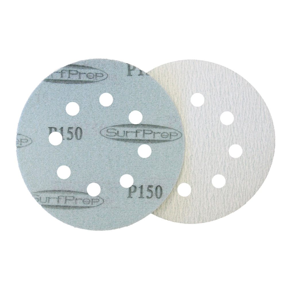 5 Surfprep Film Discs (Hook & Loop) 8 Hole For Vacuum / 60 Sanders