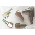 6 Industrial Standard Flow Disconnect Stems - Female Heavy Duty (Silver) Becca Consumables