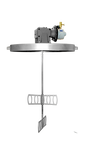 Heavy Duty Back Geared Mixer Unit W/ Cover (1 Id Stainless Steel Collar For Siphon) Agitator