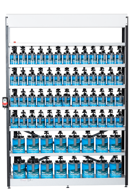 Alpha-Mix 160 8-Place Gallon Mixing Shelf - Total Finishing Supplies