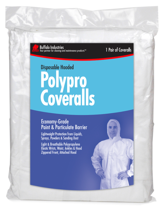 Buffalo Industries Single-Layer Polypro Coveralls - Total Finishing Supplies