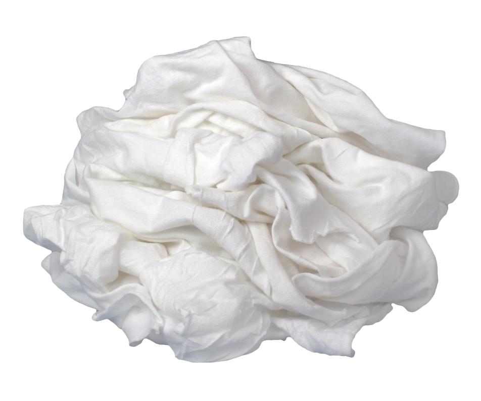 Buffalo Industries New Bleached Knits Cloth Rags - Total Finishing Supplies