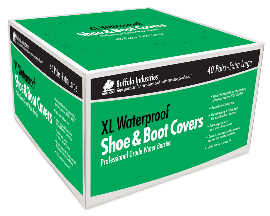 Buffalo Industries XL Waterproof Shoe and Boot Covers - Total Finishing Supplies