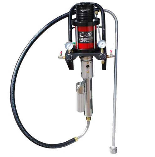 Air Assist Airless 20:1 Fine Finish Pump Wall Mount Spray Pack with 25' Hose and Bobcat Spray Gun - Total Finishing Supplies