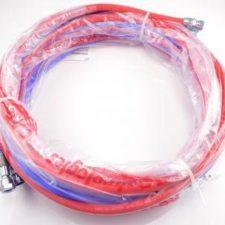 3/16 Aaa Fluid & Air Hose Set - Blue Fluid/red (1885 Psi) Fittings: 1/4 X Nps Females