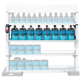 Mini-Mix 150 Plus 8 Place Gallon Mixing Shelf - Total Finishing Supplies