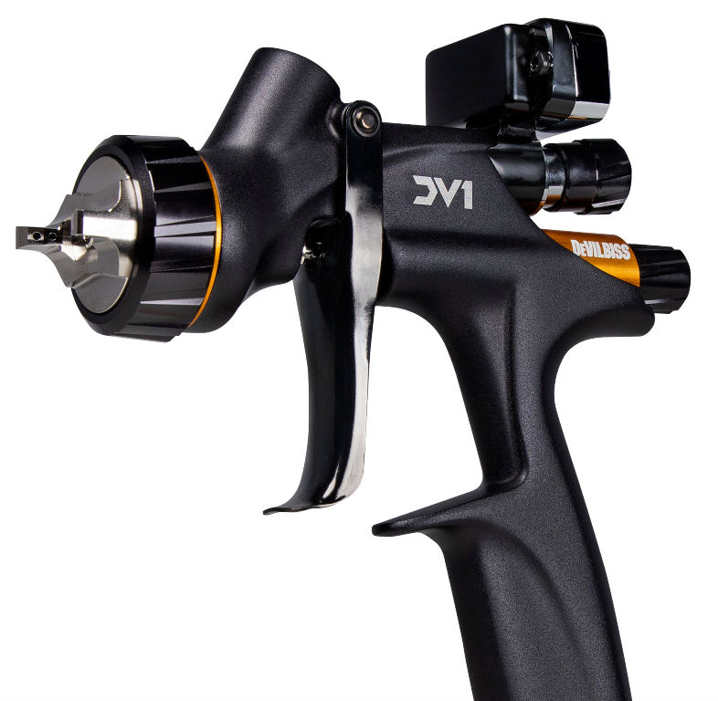 Devilbiss DV1 Clearcoat HVLP Spray Gun close up