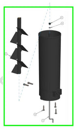 Hero Manual Dispensers - D23 Complete Cartridge w/o Guage - Total Finishing Supplies
