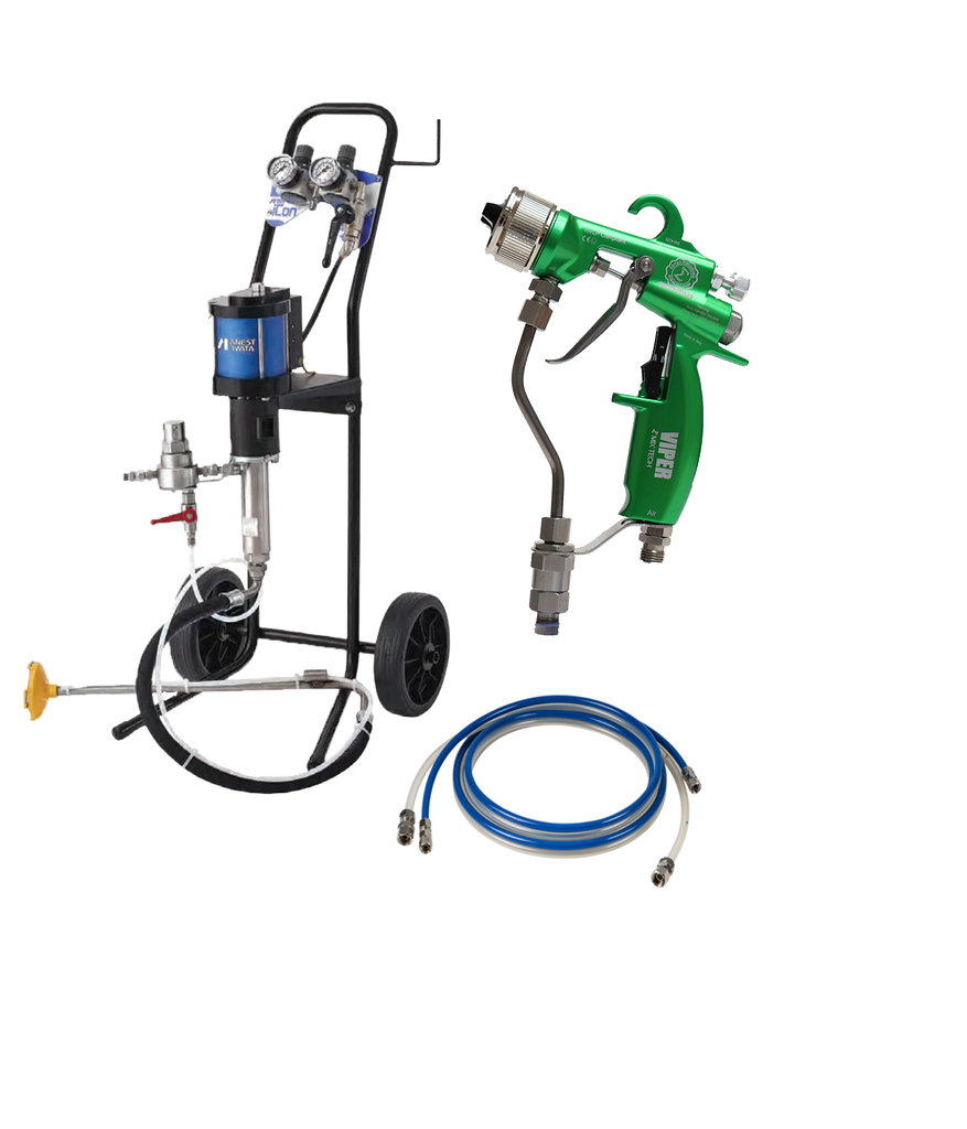 Anest Iwata ICON 30:1 Cart Mounted Pump with VIPER® AAA Spray Gun - Total Finishing Supplies