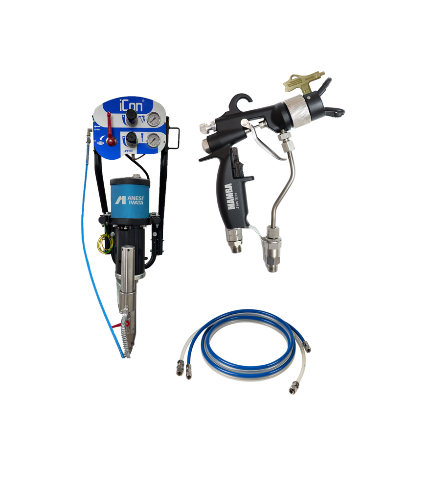 Anest Iwata ICON 30:1 Wall Mounted Pump with MAMBA® AAA Spray Gun - Total Finishing Supplies