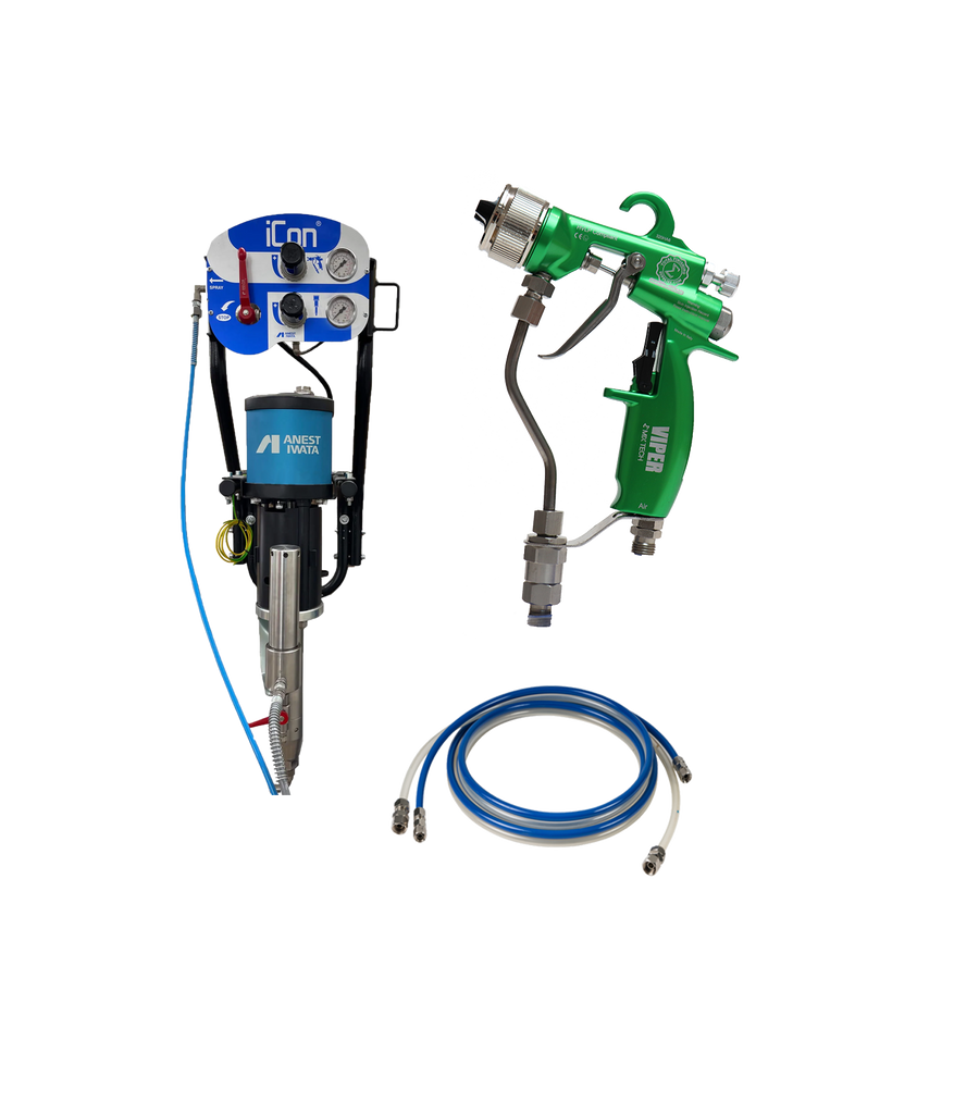 Anest Iwata ICON 30:1 Wall Mounted Pump with VIPER® AAA Spray Gun - Total Finishing Supplies