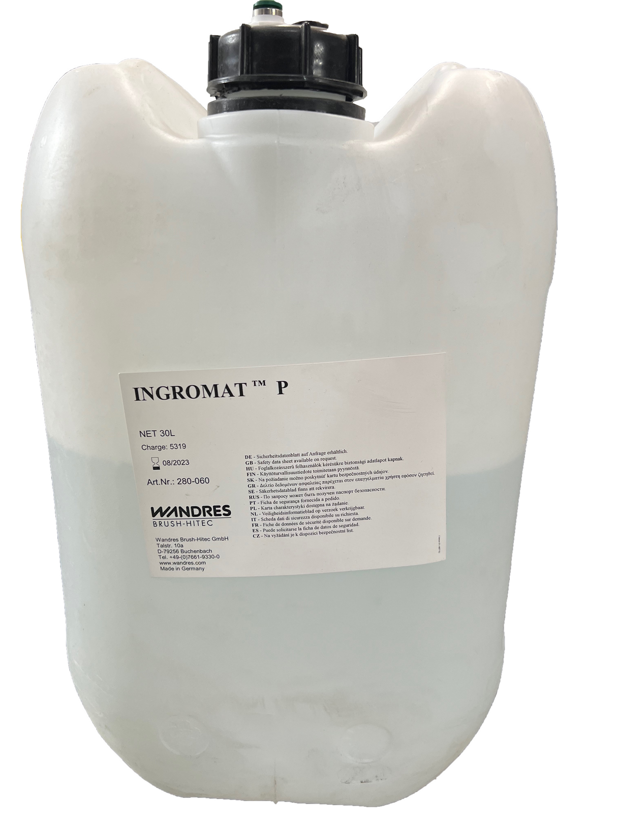 Wandres Ingromat™ P Cleaning Fluid, 5 Gallon - Total Finishing Supplies