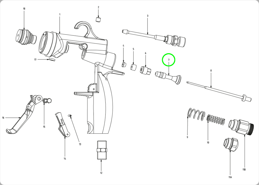 MAMBA® Air Valve Complete - Total Finishing Supplies