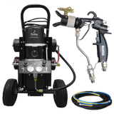 TFS Label Air-Assist-Airless (AAA) 14:1 Peak™ Pump - Cart with Compressor (V Packing) with MAMBA® AAA Spray Gun - Total Finishing Supplies