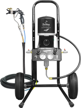 TFS Label Air-Assist-Airless (AAA) 14:1 Peak™ Pump - Cart Model Set-Up (V Packing) with MAMBA® AAA Spray Gun - Total Finishing Supplies