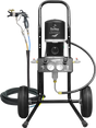TFS Label Air-Assist-Airless (AAA) 14:1 Peak™ Pump - Cart Model Set-Up (V Packing) with MAMBA® AAA Spray Gun - Total Finishing Supplies
