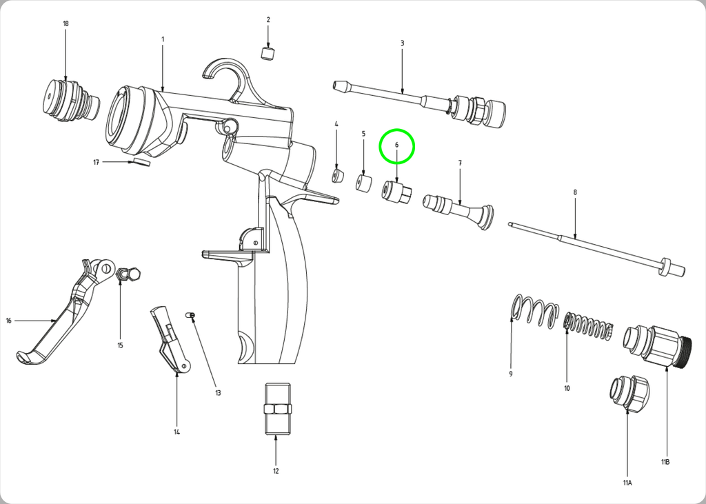 MAMBA® Fluid Needle Screw - Total Finishing Supplies