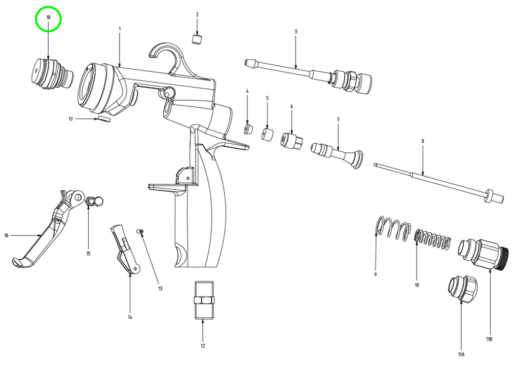 MAMBA® Gun Head - Total Finishing Supplies