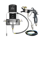 TFS Label Air-Assist-Airless (AAA) 14:1 Peak™ Pump - Wall Model Set-Up (V Packing) with MAMBA® AAA Spray Gun - Total Finishing Supplies