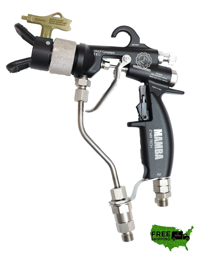MAMBA® Mix-Tech Air Assisted Airless Manual Spray Gun with Reversible Tip