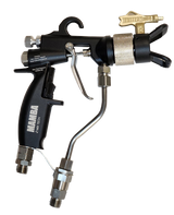 TFS Label Air-Assist-Airless (AAA) 14:1 Peak™ Pump - Wall Model Set-Up (V Packing) with MAMBA® AAA Spray Gun - Total Finishing Supplies