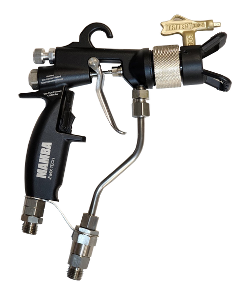 MAMBA® Mix-Tech Air Assisted Airless Manual Spray Gun with Reversible Tip