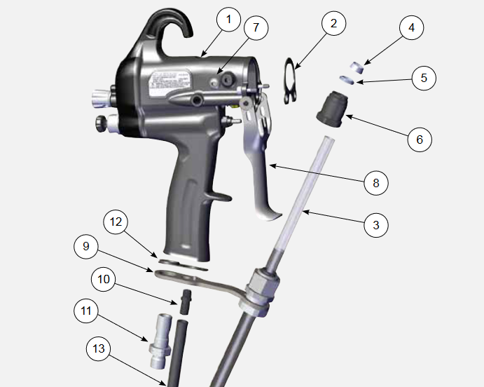 Ransburg RansFlex RFXW Electrostatic Gun - Total Finishing Supplies