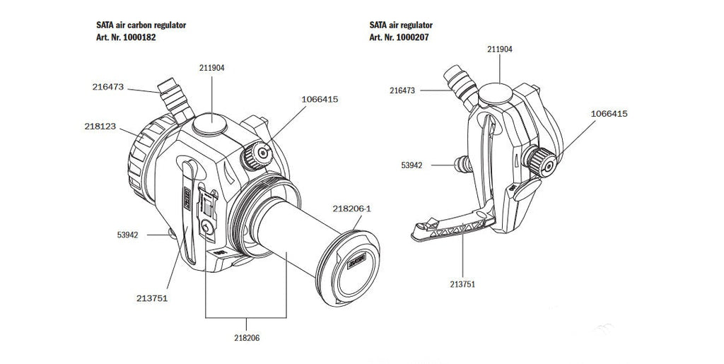 SATA air vision 5000 Air Regulator Belt - Total Finishing Supplies