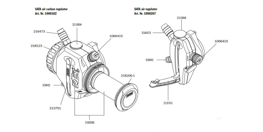 SATA air vision 5000 Quick Attach, High-Flow Air Connection Piece - Total Finishing Supplies