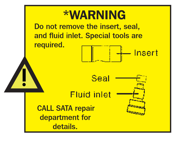 SATAjet H Lid Fitting Complete With Seal Ring - Total Finishing Supplies