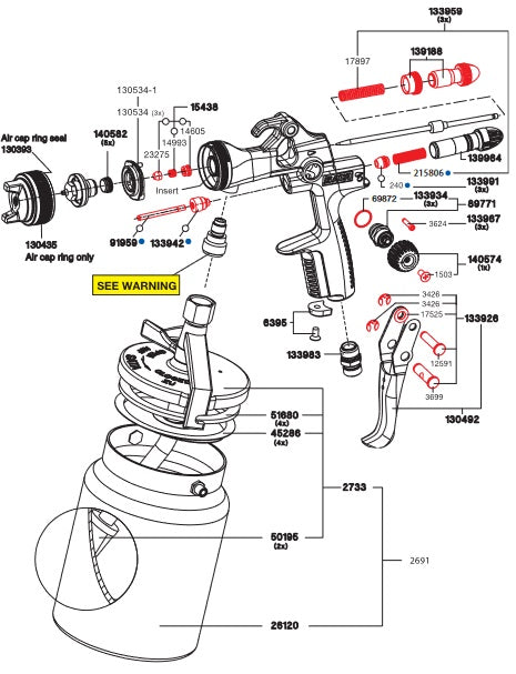 SATAjet 1000 H Siphon Kit - Total Finishing Supplies