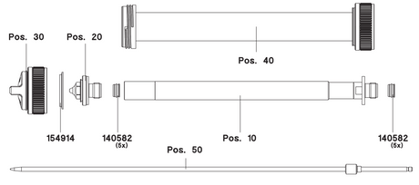 SATAjet 1000 K RP Straight & 45° Nozzle Extensions - Total Finishing Supplies