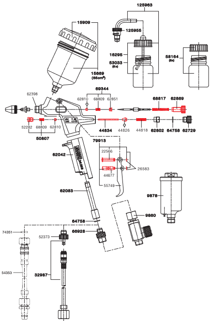 SATAminijet Air Piston - Total Finishing Supplies