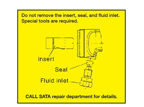 SATAjet 3000 K spray mix Reversing Switch Seal—NEW - Total Finishing Supplies