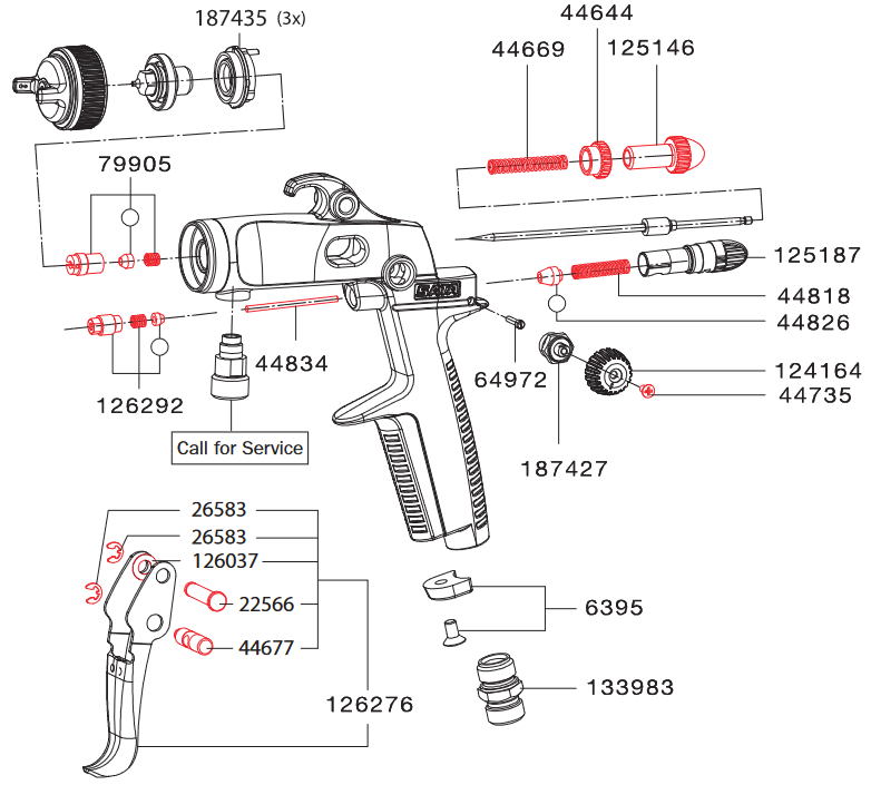 SATAminijet Lock Nut - Total Finishing Supplies