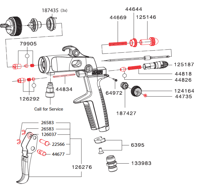 SATAminijet Air Piston Packing - Total Finishing Supplies