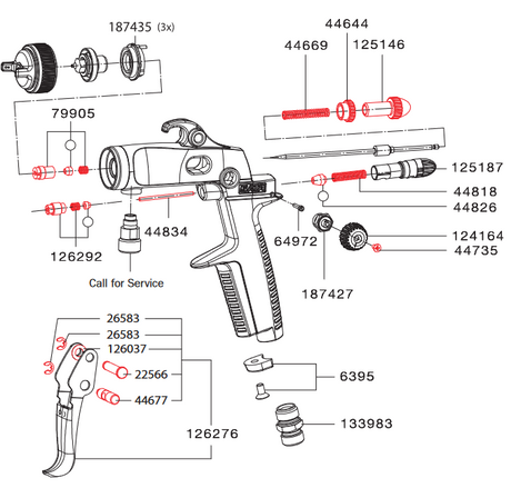 SATAminijet Lock Nut - Total Finishing Supplies