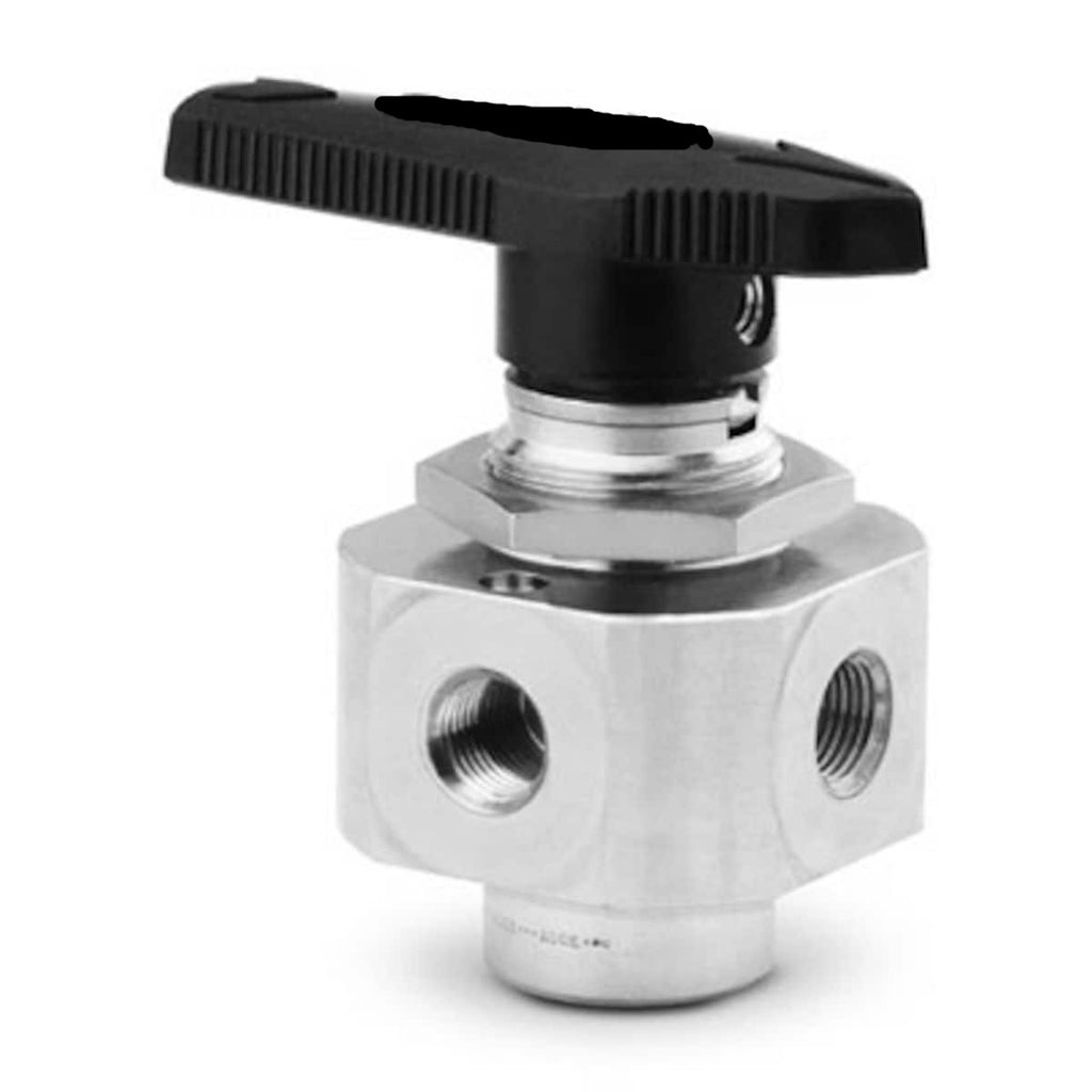 Stainless Steel 1-Piece 5-Way Rotary Selector Valve - Total Finishing Supplies