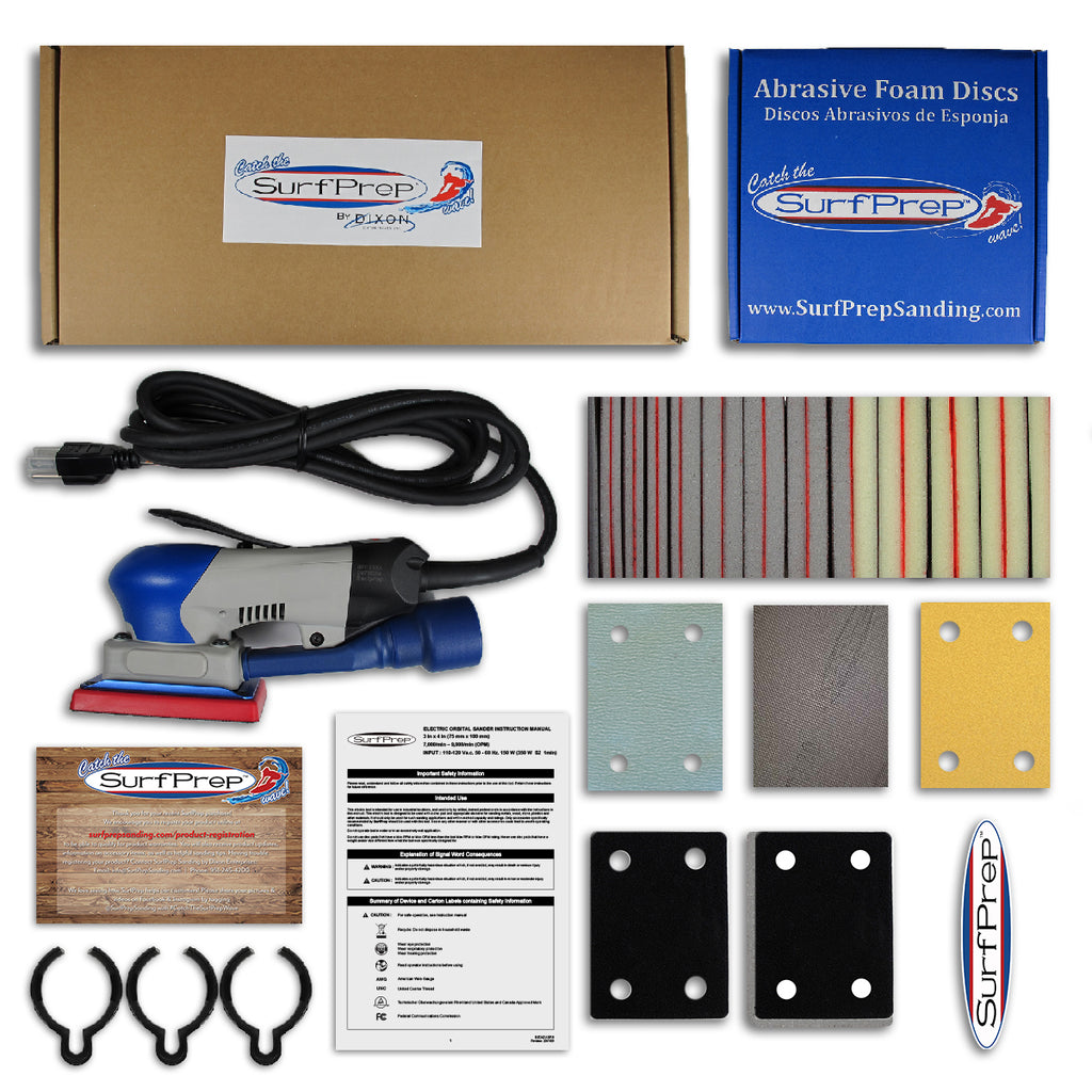 SurfPrep 3" x 4" Electric Ray ProFoam Sanding System Kits