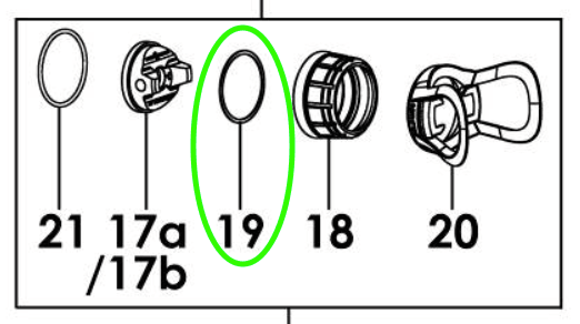 Aftermarket KREMLIN® 129.720.075 Compatible Seal For Xcite® and AVX™ Aircap (Qty 2) (Non-OEM) - Total Finishing Supplies