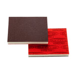 SurfPrep 3 x 4 foam sanding pad 1/2 inch thick premium red A/O non-vacuum