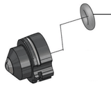 Aftermarket KREMLIN® 129.529.903 Compatible O-Ring Teflon Tip Seal (Non-OEM) - Total Finishing Supplies