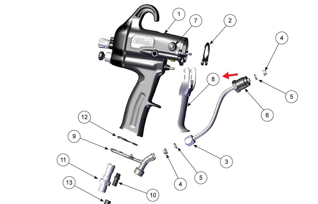 Ransburg Ransflex 4 Finger Trigger - Total Finishing Supplies