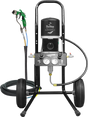 TFS Label Air-Assist-Airless (AAA) 14:1 Peak™ Pump - Cart Model Set-Up (V Packing) with VIPER® AAA Spray Gun - Total Finishing Supplies