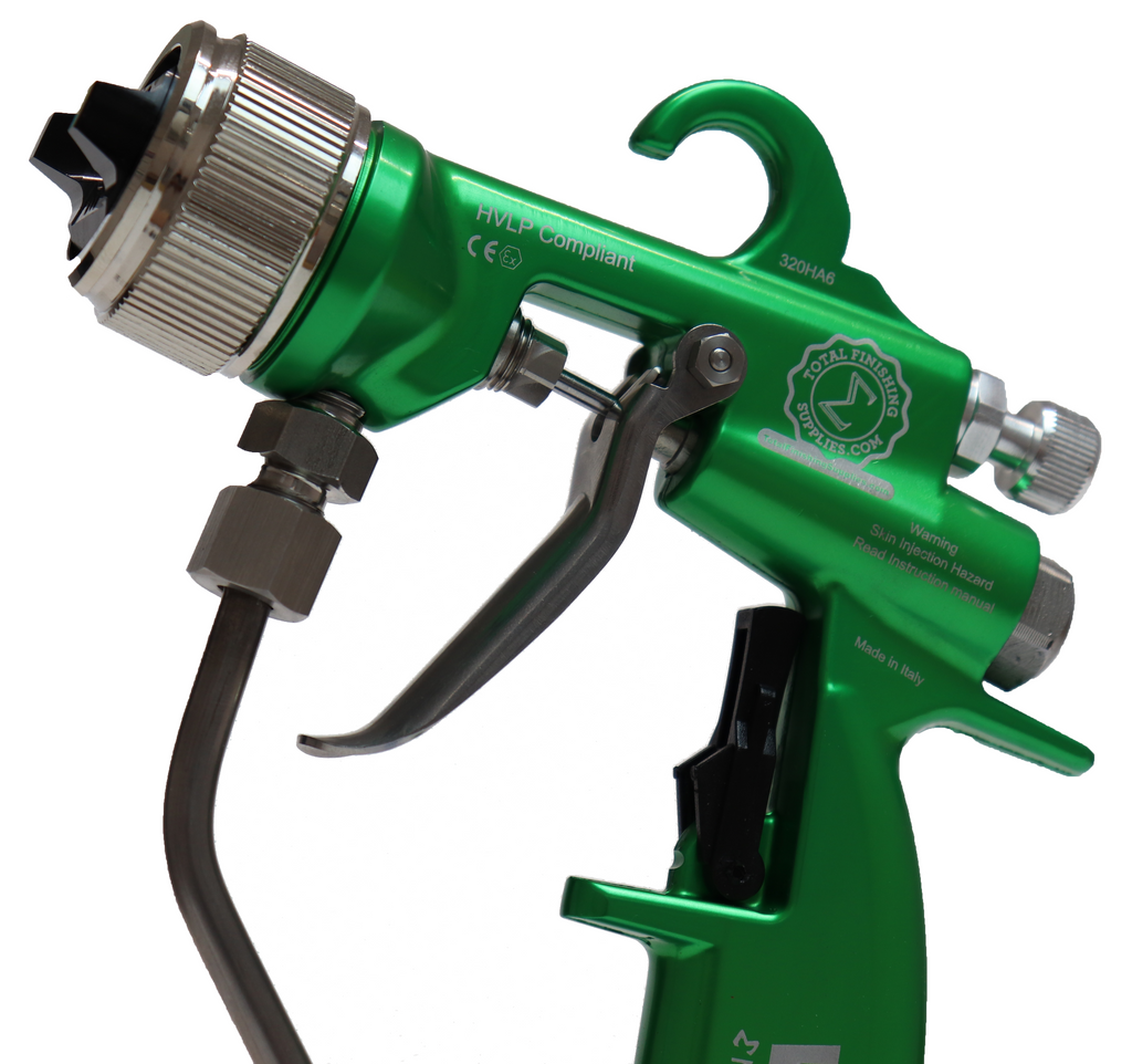 TFS Label Air-Assist-Airless (AAA) 14:1 Peak™ Pump - Cart with Compressor (V Packing) with VIPER® AAA Spray Gun - Total Finishing Supplies