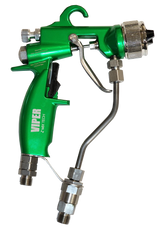 TFS Label Air-Assist-Airless (AAA) 14:1 Peak™ Pump - Wall Model Set-Up (V Packing) with VIPER® AAA Spray Gun - Total Finishing Supplies