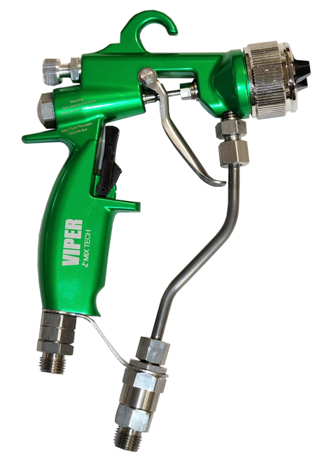 TFS Label Air-Assist-Airless (AAA) 14:1 Peak™ Pump - Wall Model Set-Up (V Packing) with VIPER® AAA Spray Gun - Total Finishing Supplies