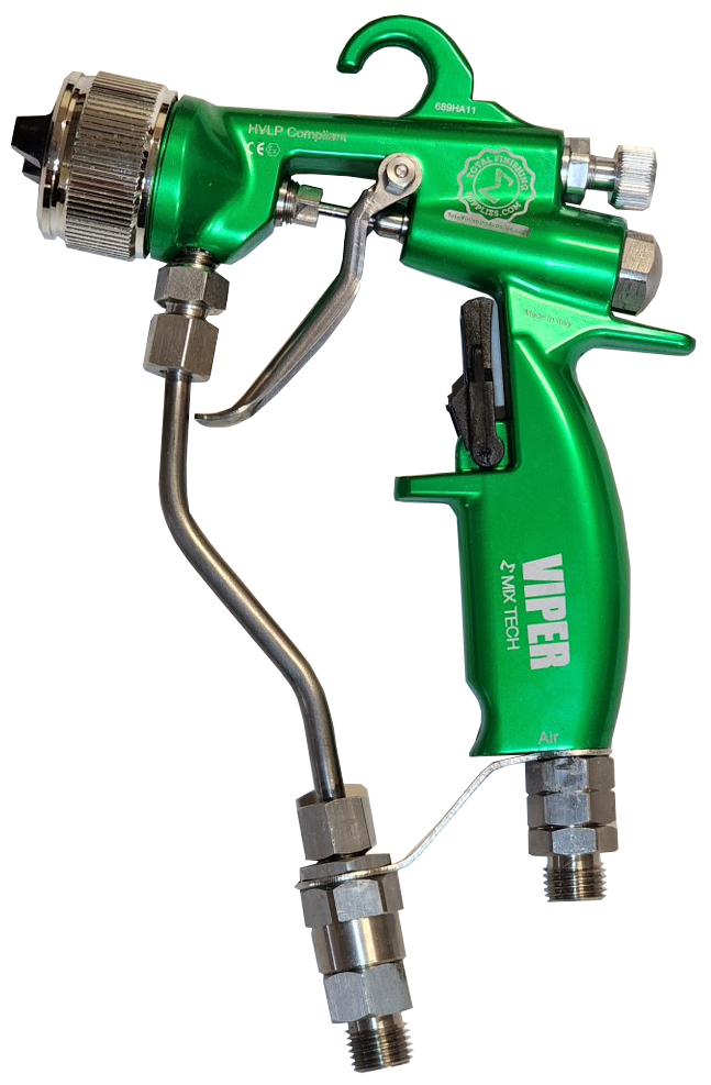 TFS Label Air-Assist-Airless (AAA) 14:1 Peak™ Pump - Cart with Compressor (V Packing) with VIPER® AAA Spray Gun - Total Finishing Supplies