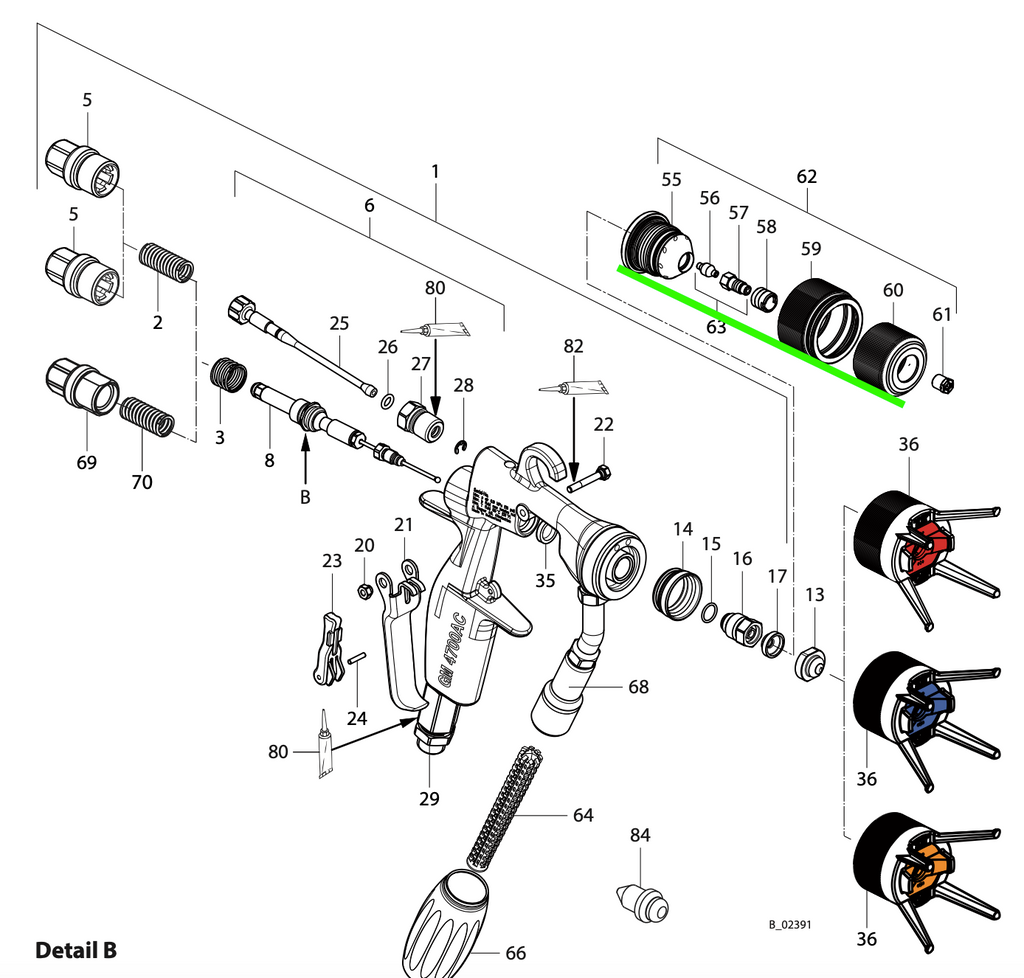 Wagner 394180 Round Jet Nozzle Adaptor