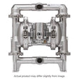 Exp Series 1 Fda Diaphagm Pump 54 Gpm 316 Ss Center Sanitary Tri-Clamp Flange Ports 316L Caps &